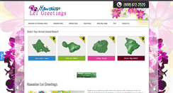 Desktop Screenshot of hawaiianleigreetings.com